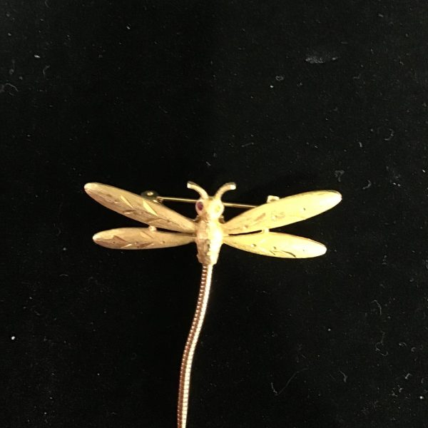 Golden Dragonfly Pin