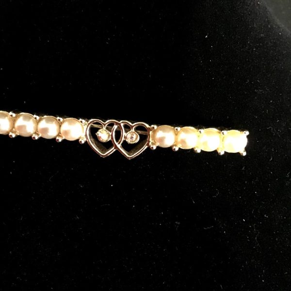 Interlaced Hearts Bar Pin