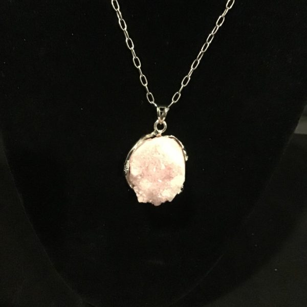 Rose Quartz Dreamcatcher Pendant