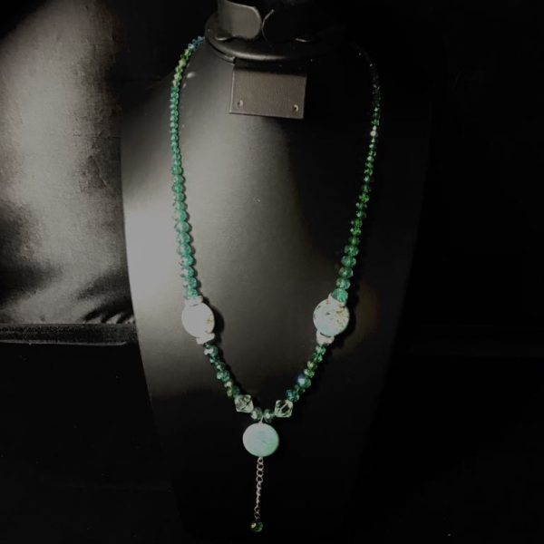 Emerald Tide Drop Necklace