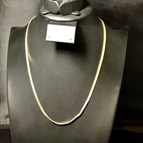 Golden Whisper Herringbone Necklace